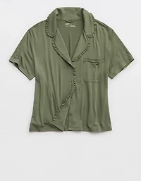 Aerie Real Soft® Ruffle Pajama Shirt