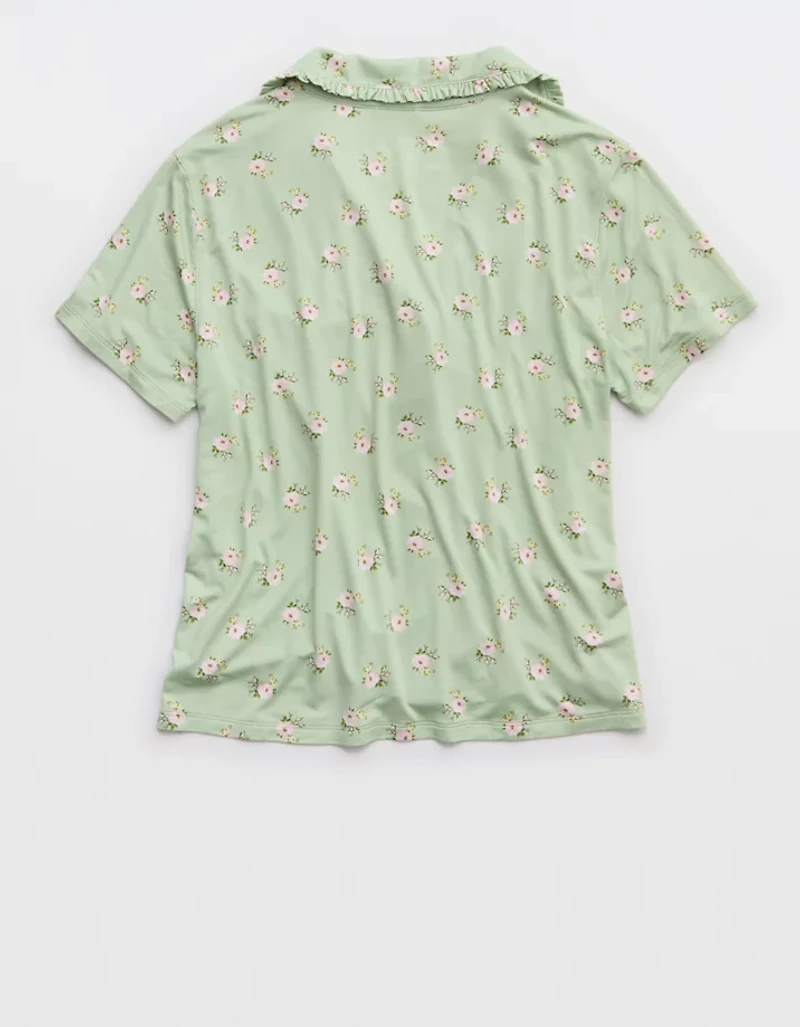 Aerie Real Soft® Ruffle Pajama Shirt