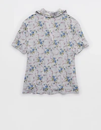 Aerie Real Soft® Ruffle Pajama Shirt