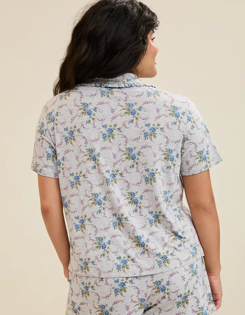 Aerie Real Soft® Ruffle Pajama Shirt