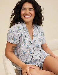 Aerie Real Soft® Ruffle Pajama Shirt