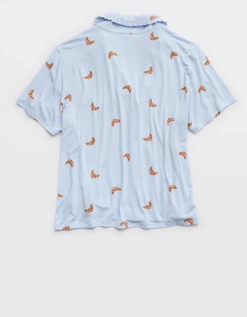 Aerie Real Soft® Ruffle Pajama Shirt