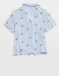 Aerie Real Soft® Ruffle Pajama Shirt