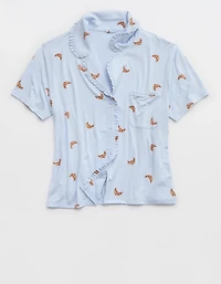 Aerie Real Soft® Ruffle Pajama Shirt