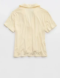 Aerie Real Soft® Ruffle Pajama Shirt