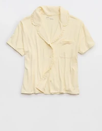 Aerie Real Soft® Ruffle Pajama Shirt