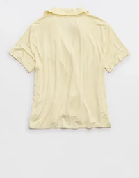 Aerie Real Soft® Ruffle Pajama Shirt