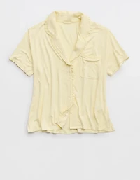 Aerie Real Soft® Ruffle Pajama Shirt