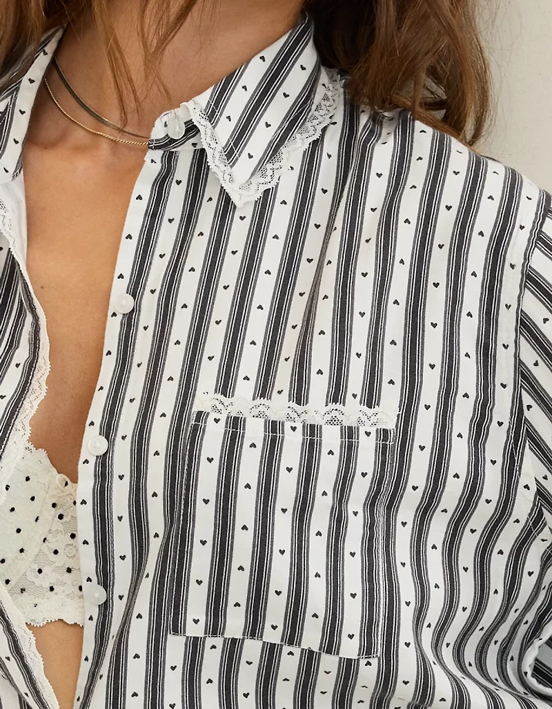 Aerie Flannel Pajama Shirt