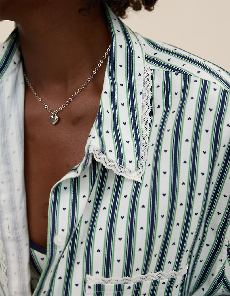 Aerie Flannel Pajama Shirt