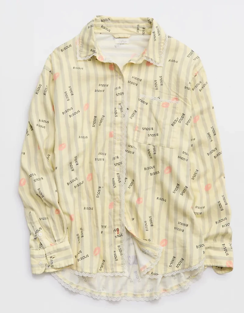 Aerie Flannel Pajama Shirt