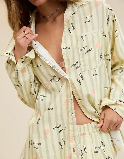 Aerie Flannel Pajama Shirt