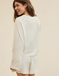 Aerie Dream Jersey Long Sleeve Top