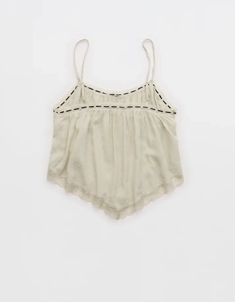 Aerie Modal Lace Handkerchief Tank Top