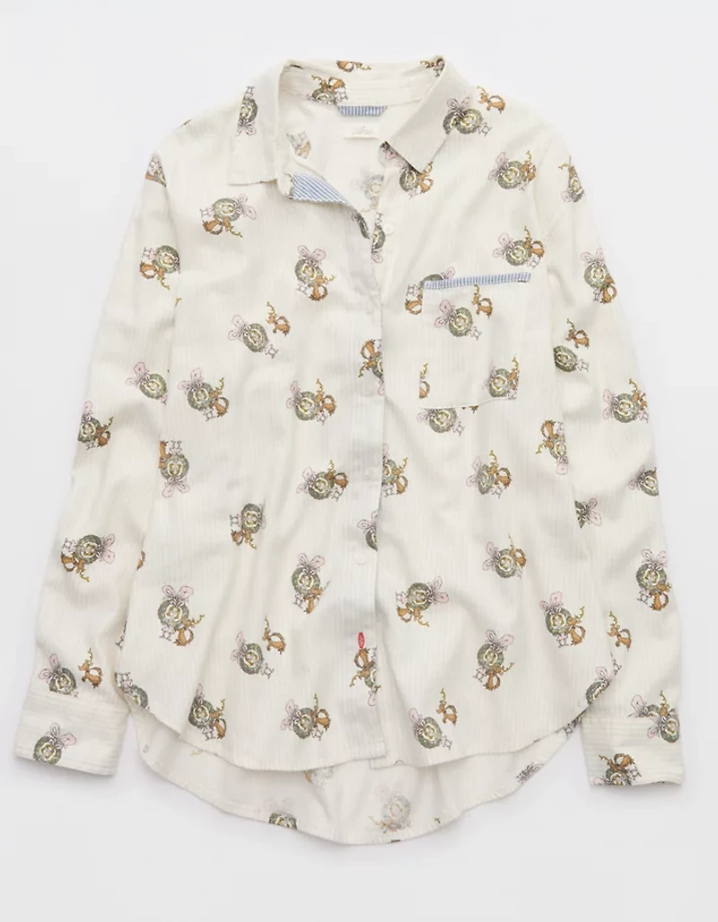 Aerie Flannel PJ Shirt