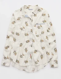 Aerie Flannel PJ Shirt