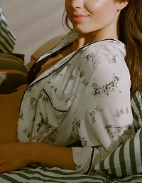 Aerie Bambi Real Soft® Piping Pajama Shirt
