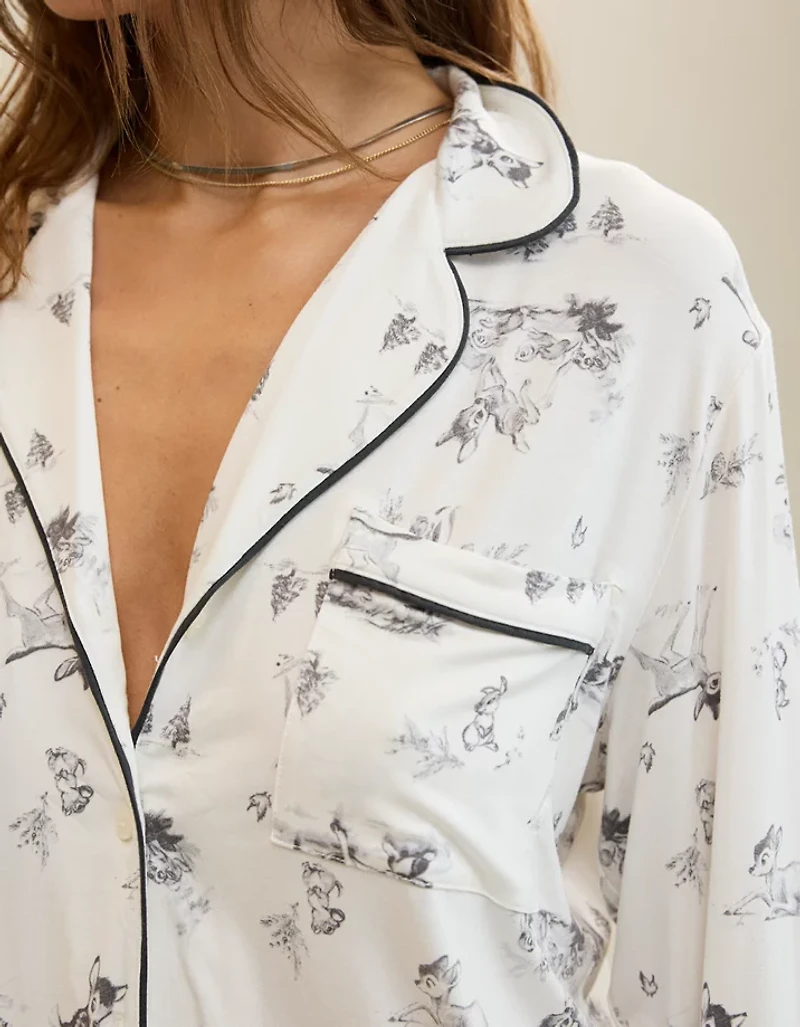 Aerie Bambi Real Soft® Piping Pajama Shirt