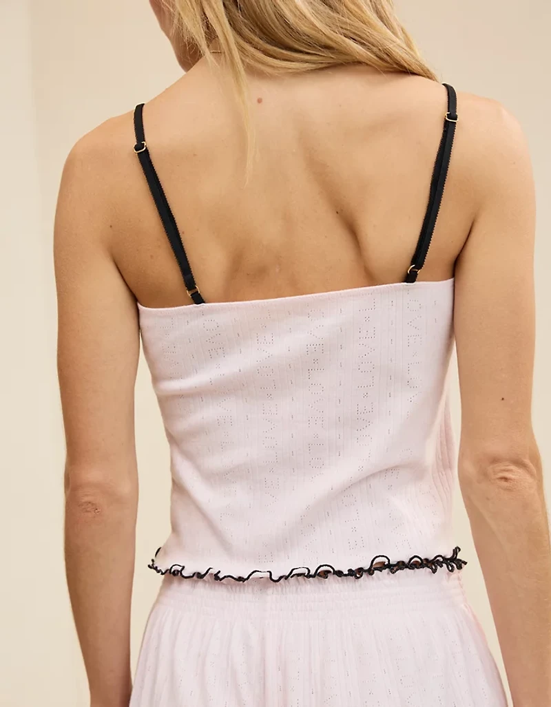 Aerie Pointelle Pajama Tank Top