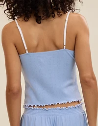 Aerie Pointelle Pajama Tank Top