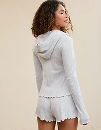 Aerie Pointelle Long Sleeve Hoodie