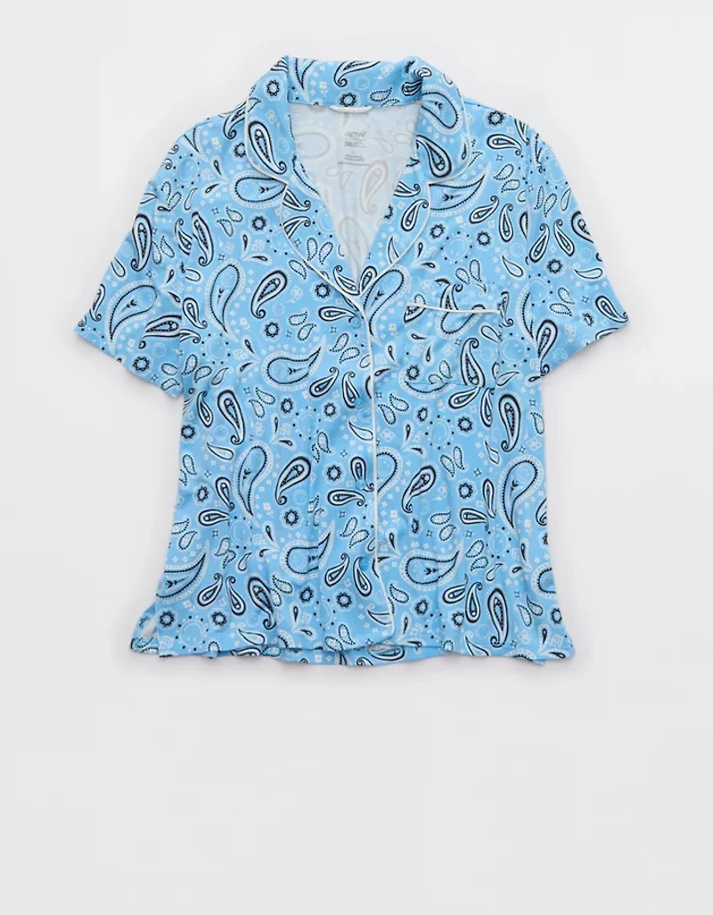 Aerie | Smiley® Real Soft® Short Sleeve Pajama Shirt