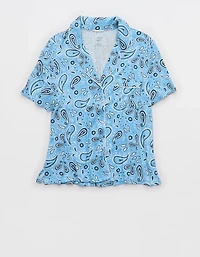 Aerie | Smiley® Real Soft® Short Sleeve Pajama Shirt