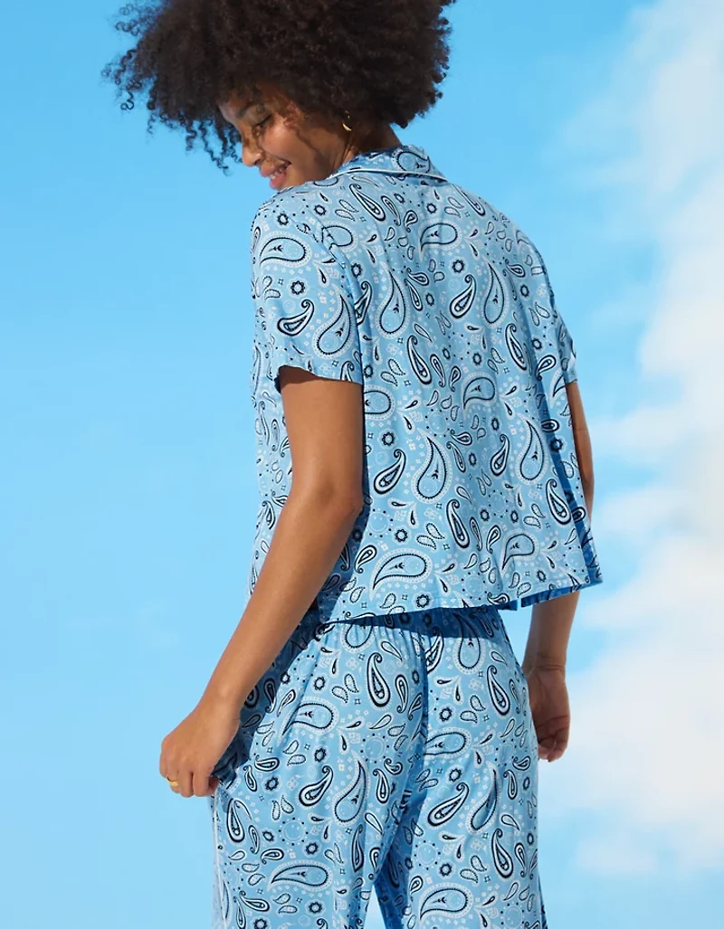 Aerie | Smiley® Real Soft® Short Sleeve Pajama Shirt