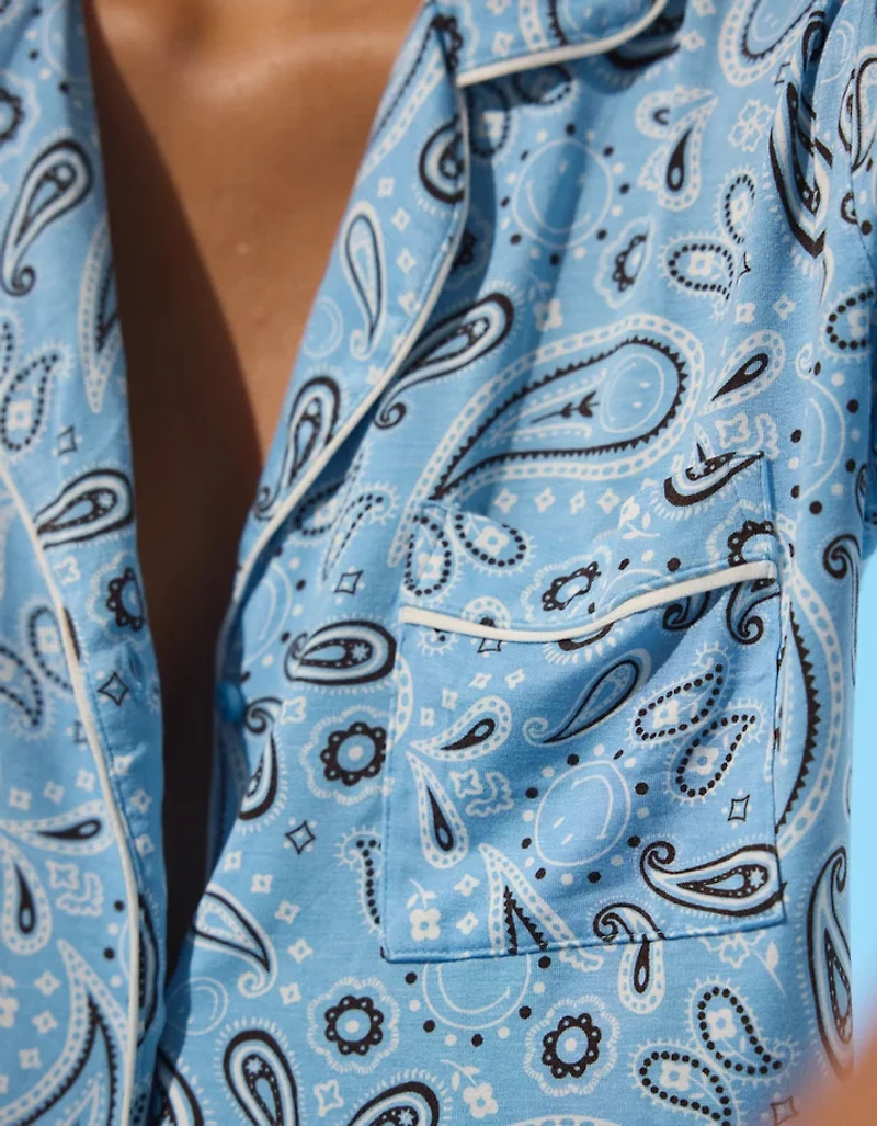 Aerie | Smiley® Real Soft® Short Sleeve Pajama Shirt