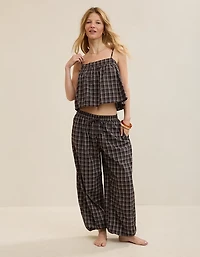 OVERSLEPT by Aerie Seersucker Cami Top