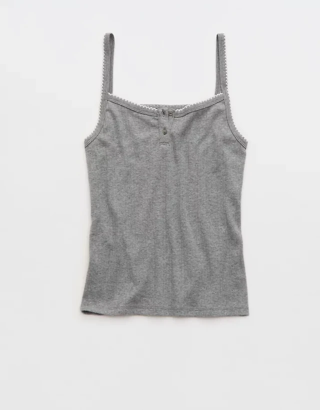 OVERSLEPT by Aerie Pointelle Tank