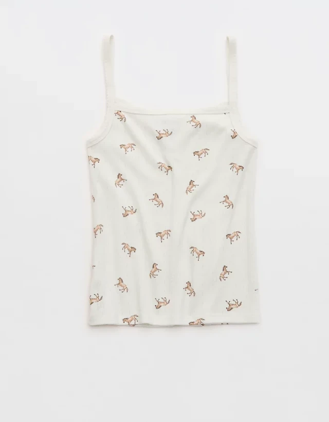 OVERSLEPT by Aerie Pointelle Tank