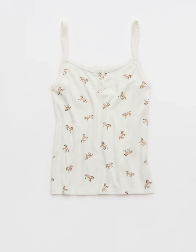 OVERSLEPT by Aerie Pointelle Tank