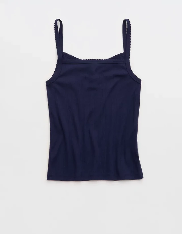 OVERSLEPT by Aerie Pointelle Tank