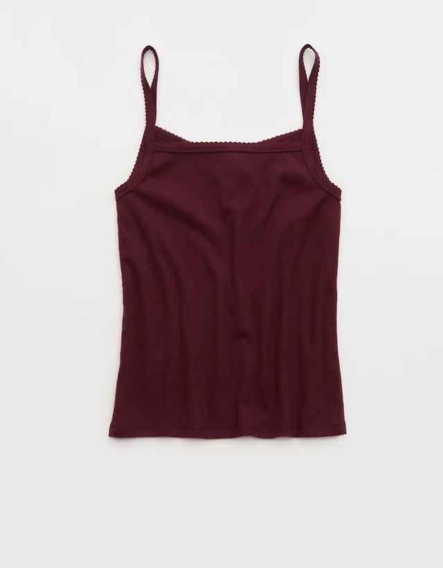 OVERSLEPT by Aerie Pointelle Tank