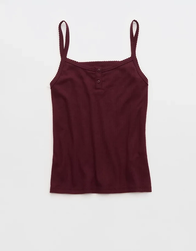 OVERSLEPT by Aerie Pointelle Tank