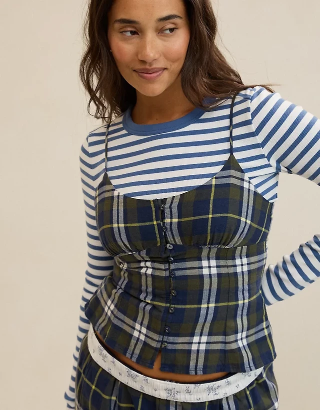 Aerie Flannel Tank