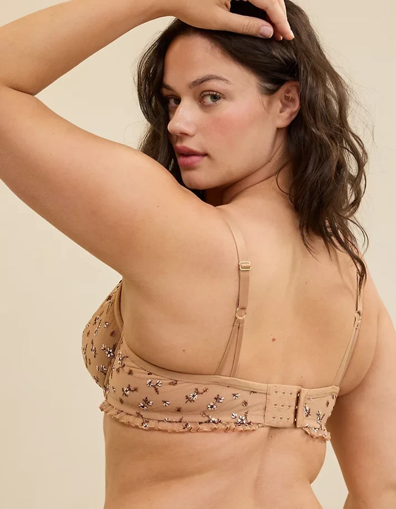 Show Off Embroidery Unlined Bra