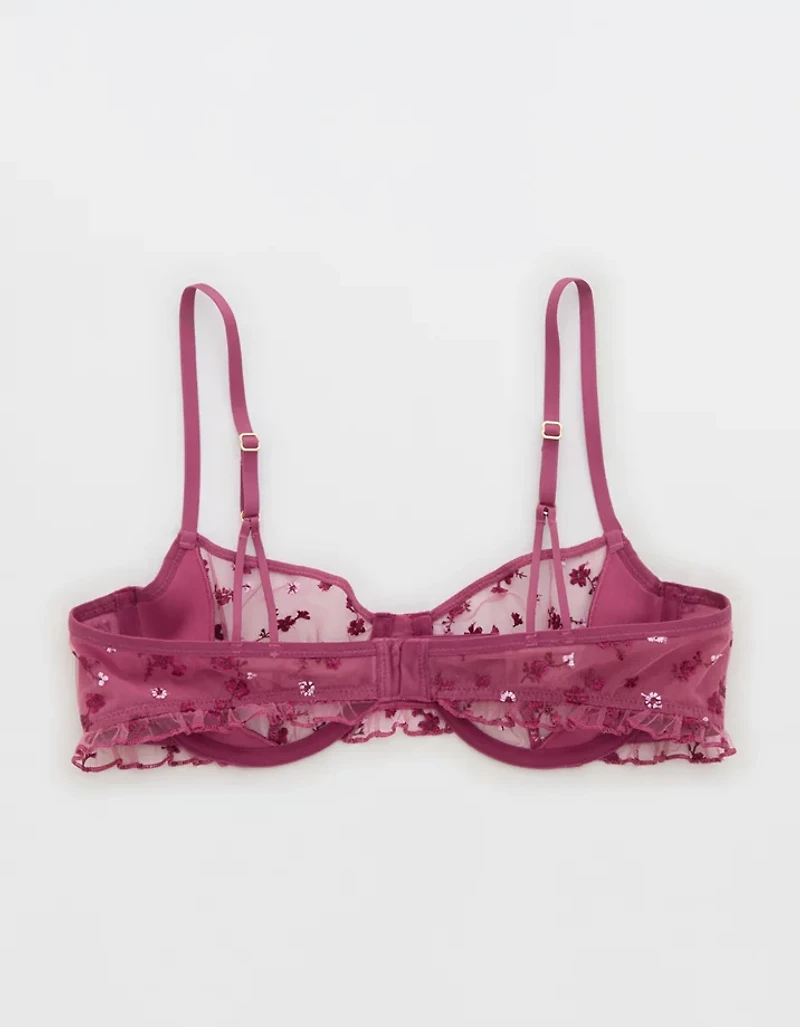 Show Off Embroidered Unlined Balconette Bra