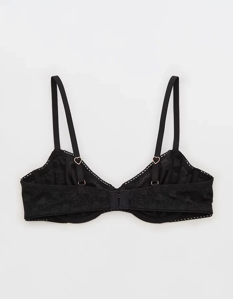 Show Off Heart Mesh Unlined Bra