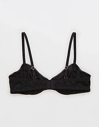 Show Off Heart Mesh Unlined Bra