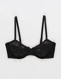 Show Off Heart Mesh Unlined Bra