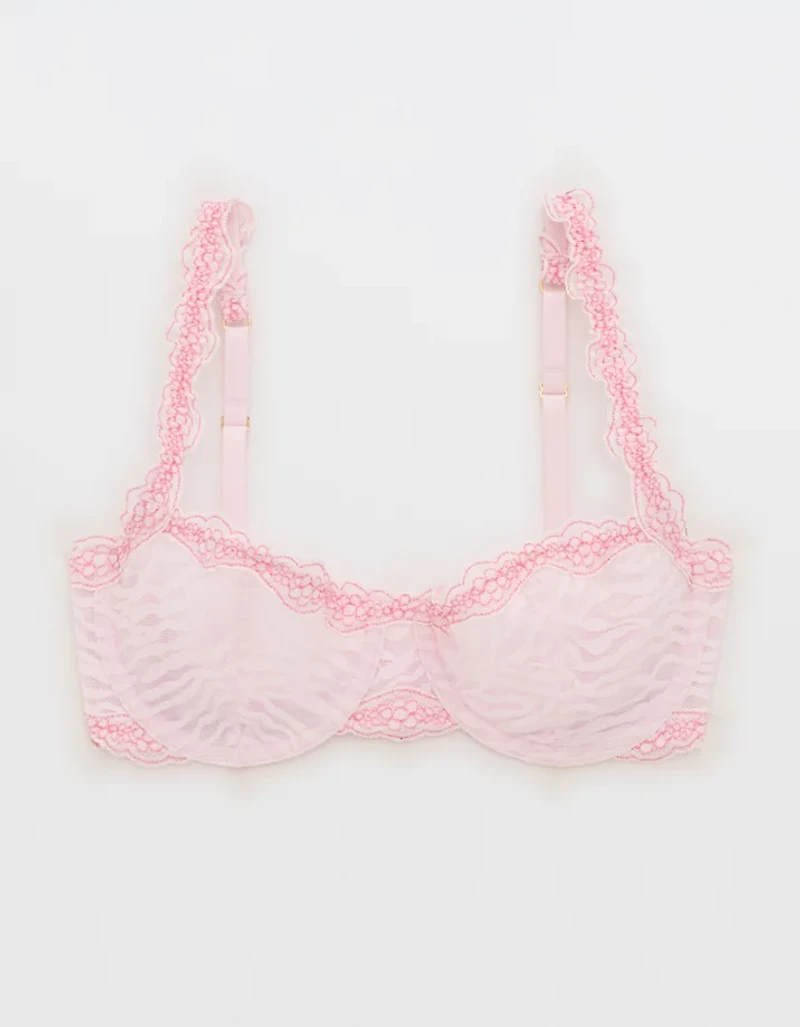 Show Off Zebra Lace Unlined Balconette Bra