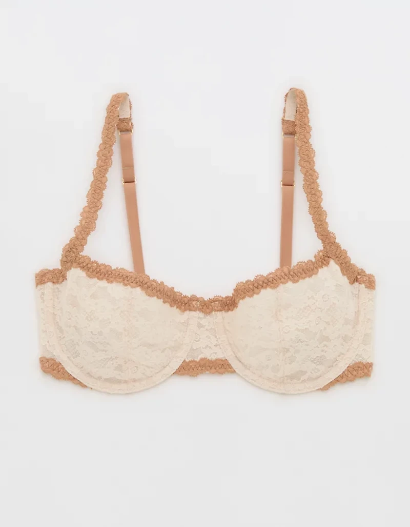 Show Off Vintage Lace Unlined Balconette Bra