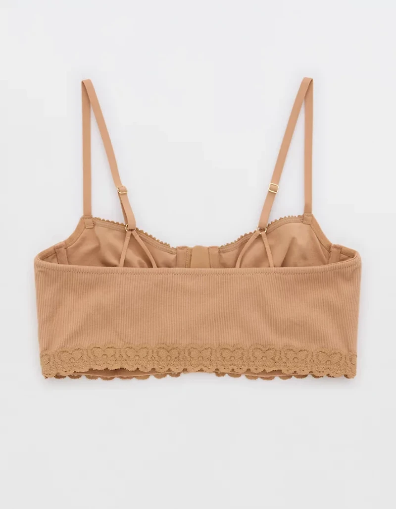 Show Off Cozy Rib Unlined Corset Bra