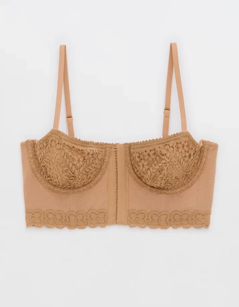 Show Off Cozy Rib Unlined Corset Bra