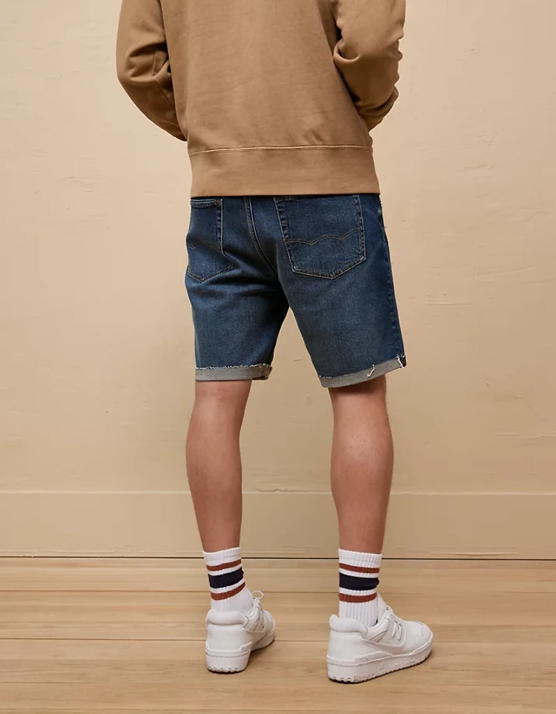 AE 9" AirFlex+ Patched Denim Short