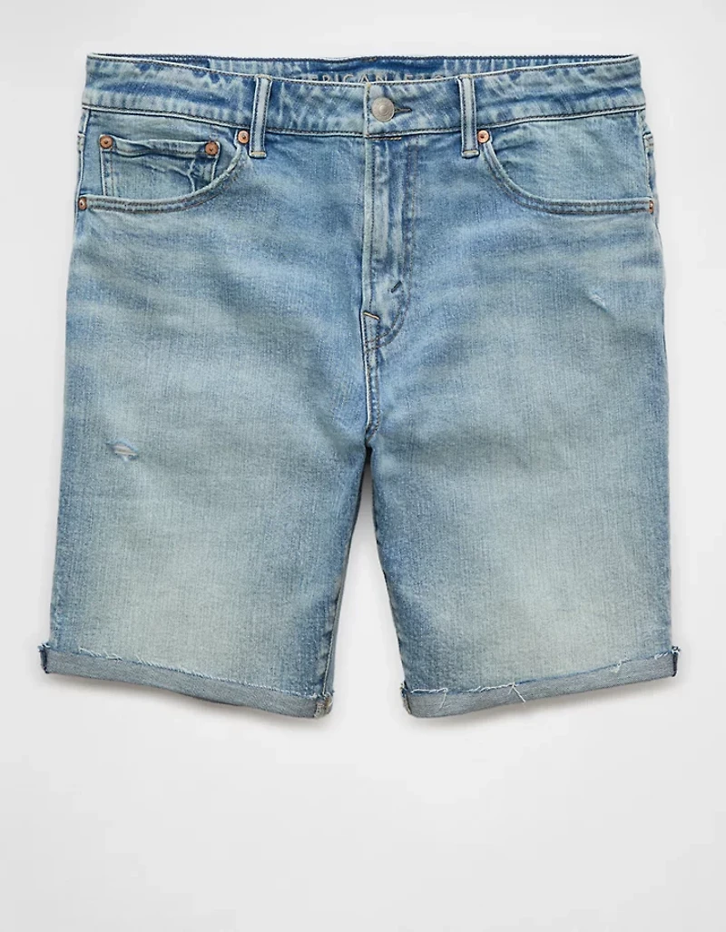 AE 9" AirFlex+ Distressed Denim Short