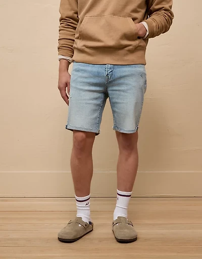 AE 9" AirFlex+ Distressed Denim Short