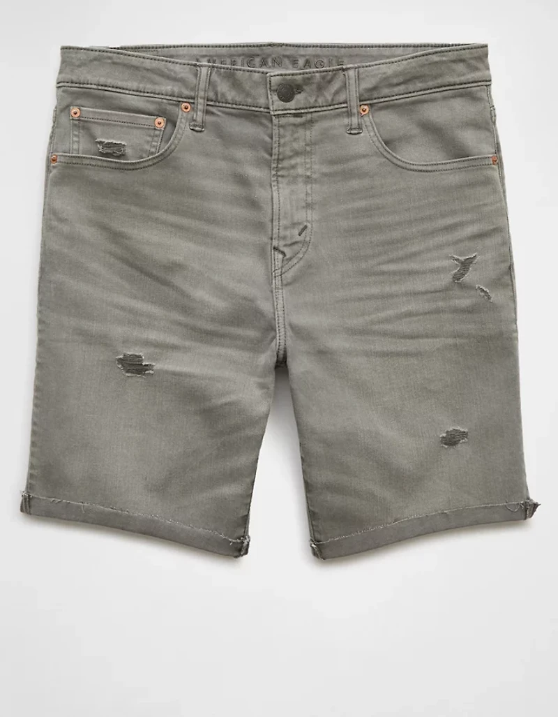 AE 9" AirFlex+ Distressed Denim Short